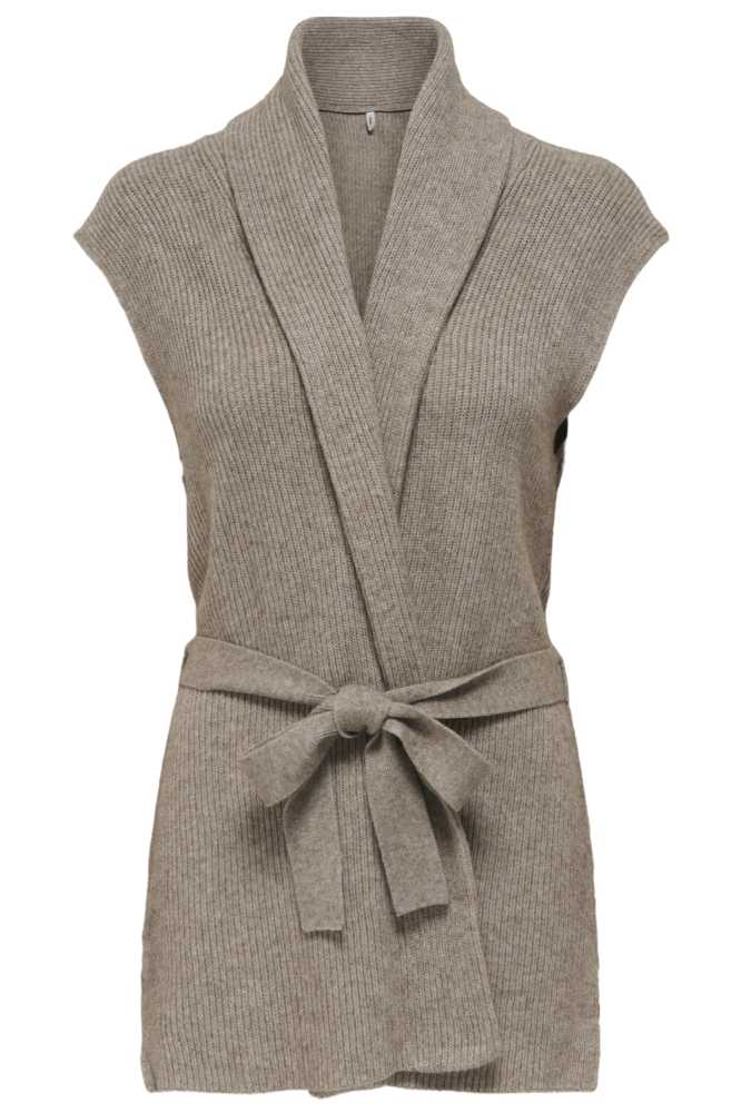 ONLKATIA SL RIB LONG VEST CC KNT 15350690 Fungi/Melange